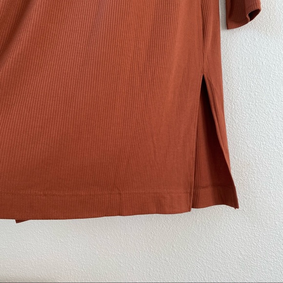 029. NWOT Halogen Ribbed Side Slit Open Button Front Long Maxi Sweater - Picture 3 of 12